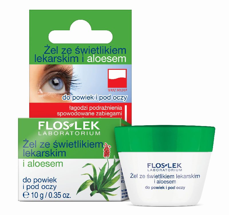 FlosLek Laboratorium Eye Care żel do okolic oczu ze świetlikiem i aloesem 10 g