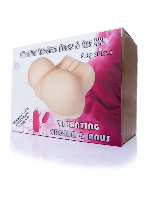 Masturbator-Vibrating Life-Sized Pussy & Ass XXL