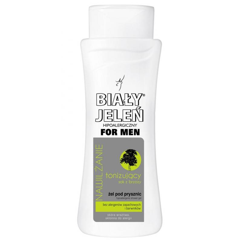 For Men hipoalergiczny żel pod prysznic tonizujący z sokiem z brzozy 300ml For Men hipoalergiczny żel pod prysznic tonizujący z sokiem z brzozy 300ml