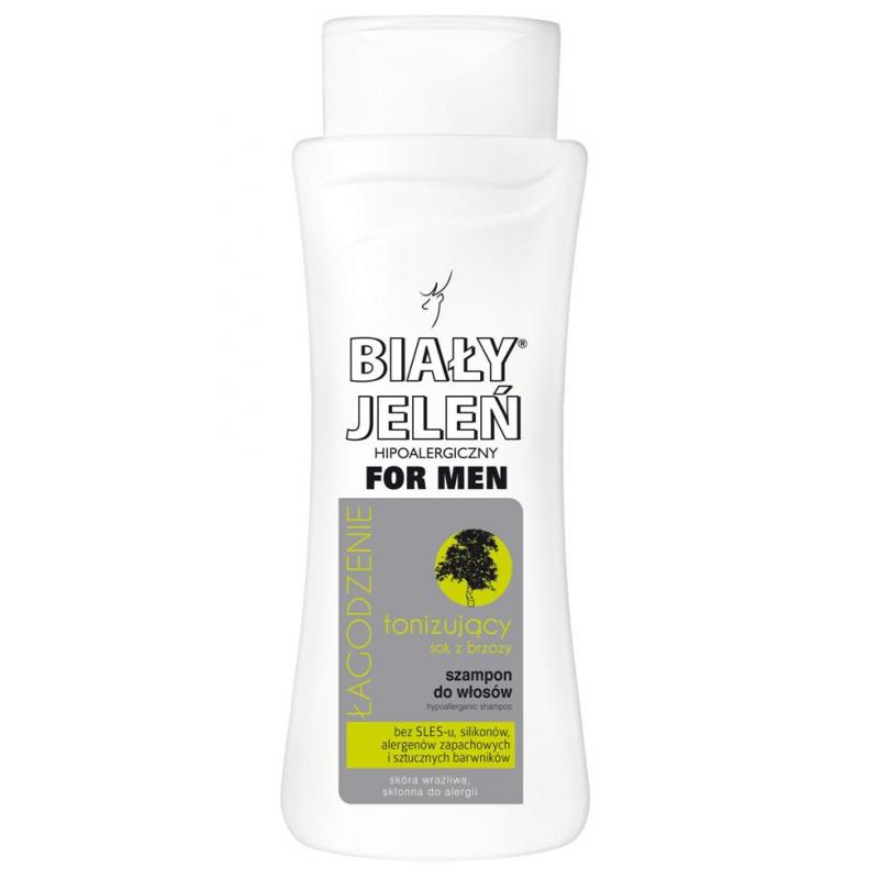 For Men hipoalergiczny szampon do włosów tonizujący z sokiem z brzozy 300ml For Men hipoalergiczny szampon do włosów tonizujący z sokiem z brzozy 300ml