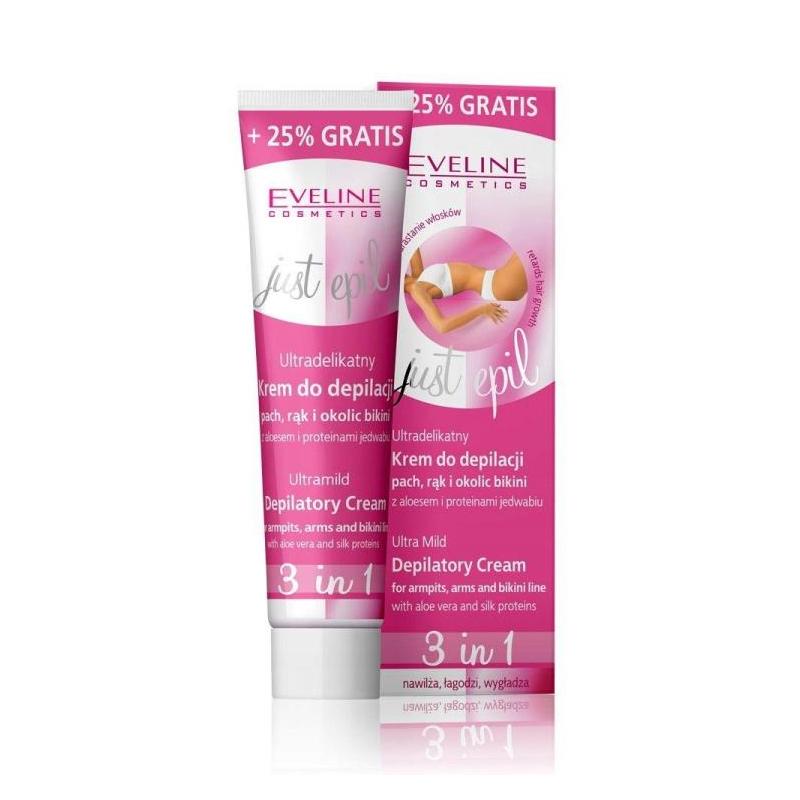 Just Epil 3w1 ultradelikatny krem do depilacji pach rąk i okolic bikini 125ml Just Epil 3w1 ultradelikatny krem do depilacji pach rąk i okolic bikini 125ml
