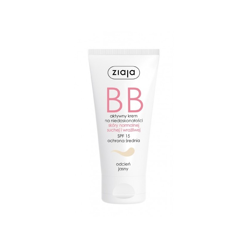 BB krem do skóry normalnej, suchej i wrażliwej odcień jasny SPF15 50ml