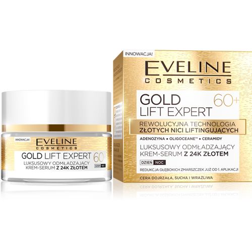 Gold Lift Expert 60+ luksusowy odmładzający krem-serum z 24k złotem dzień/noc 50ml