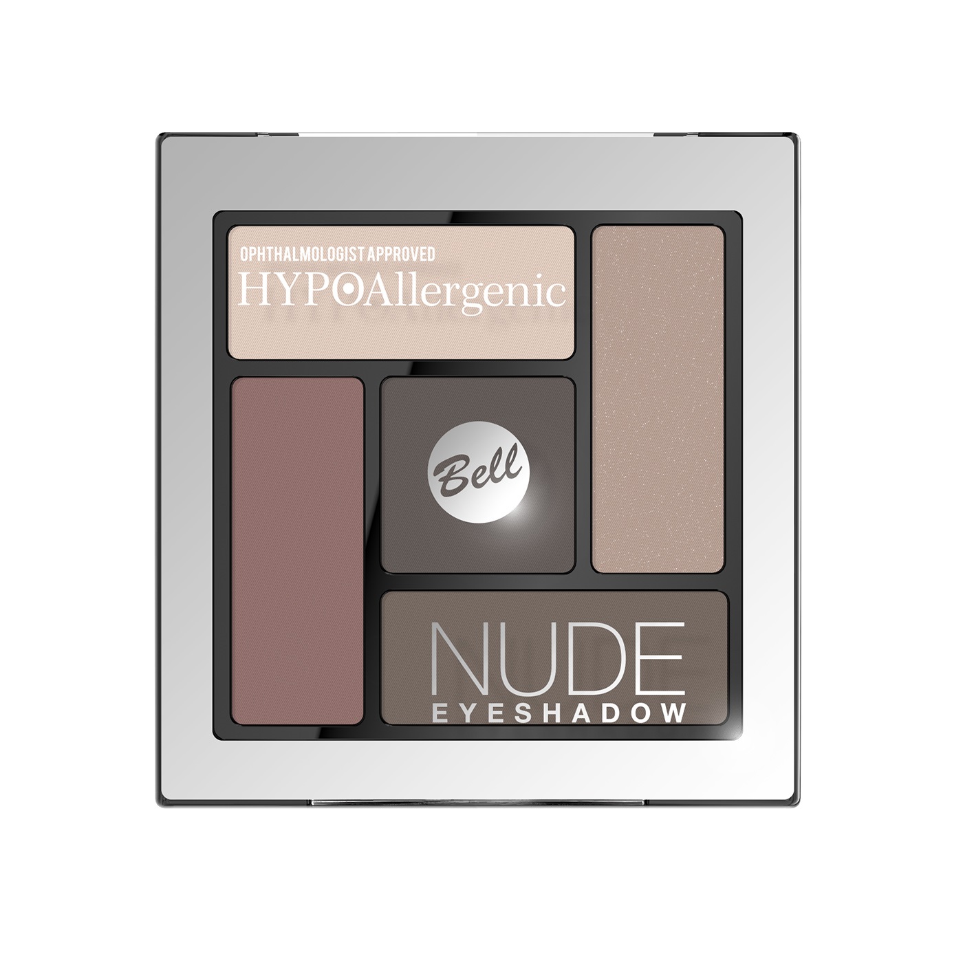 Bell HYPOAllergenic Nude Eyeshadow Paleta cieni do powiek 5 g Nr. 01 Neutral Cool