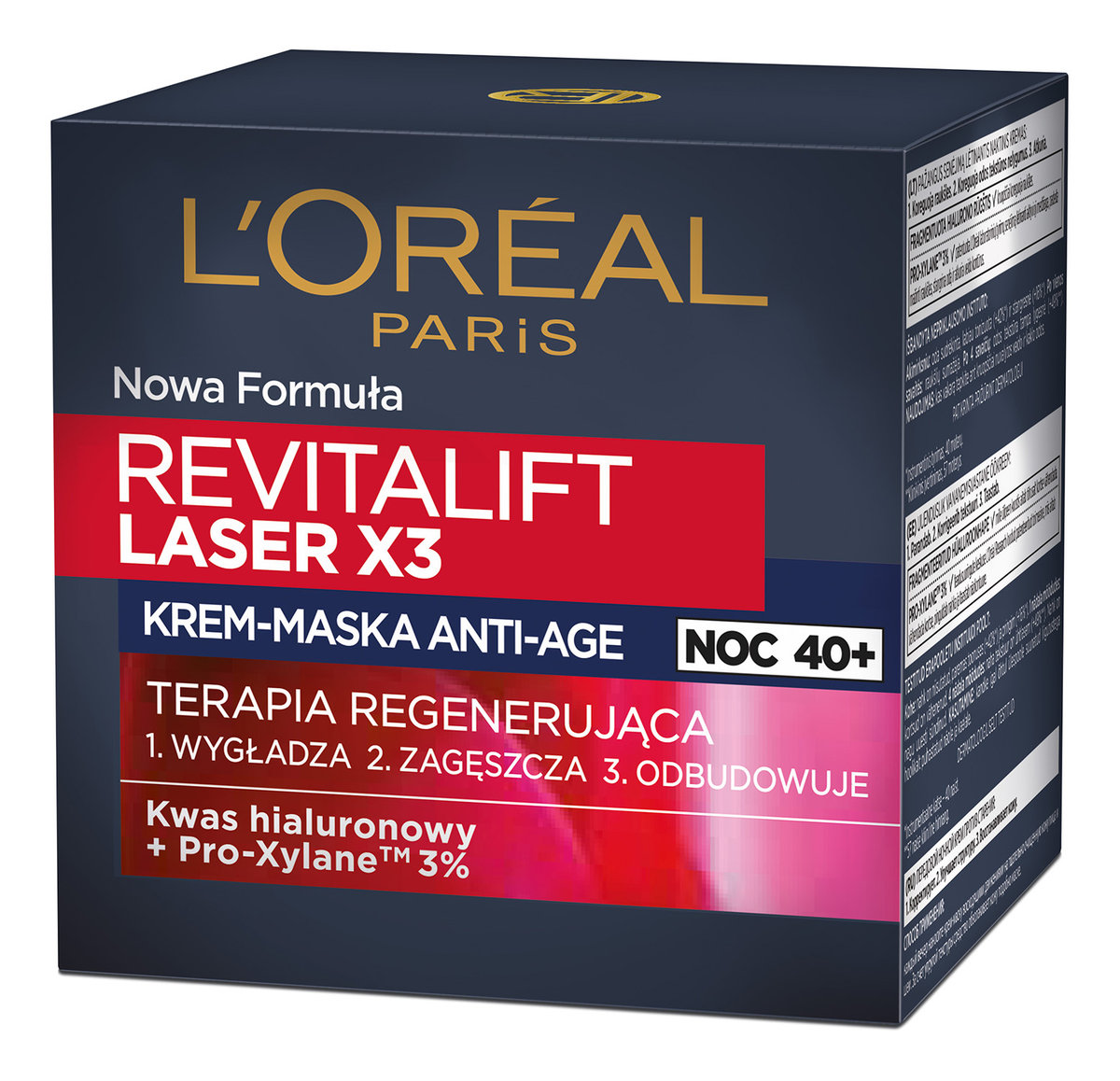 Revitalift Laser X3 krem-maska Anti-Age terapia regenerująca na noc 50ml