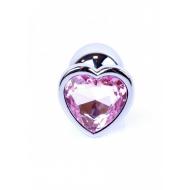 Plug-Jewellery Silver  Heart PLUG- Rose