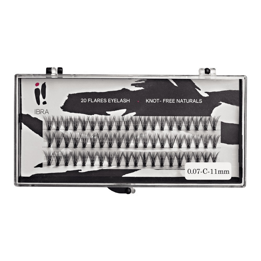 Kępki sztucznych rzęs Double Knot-Free 0.07 C-11mm 60szt.