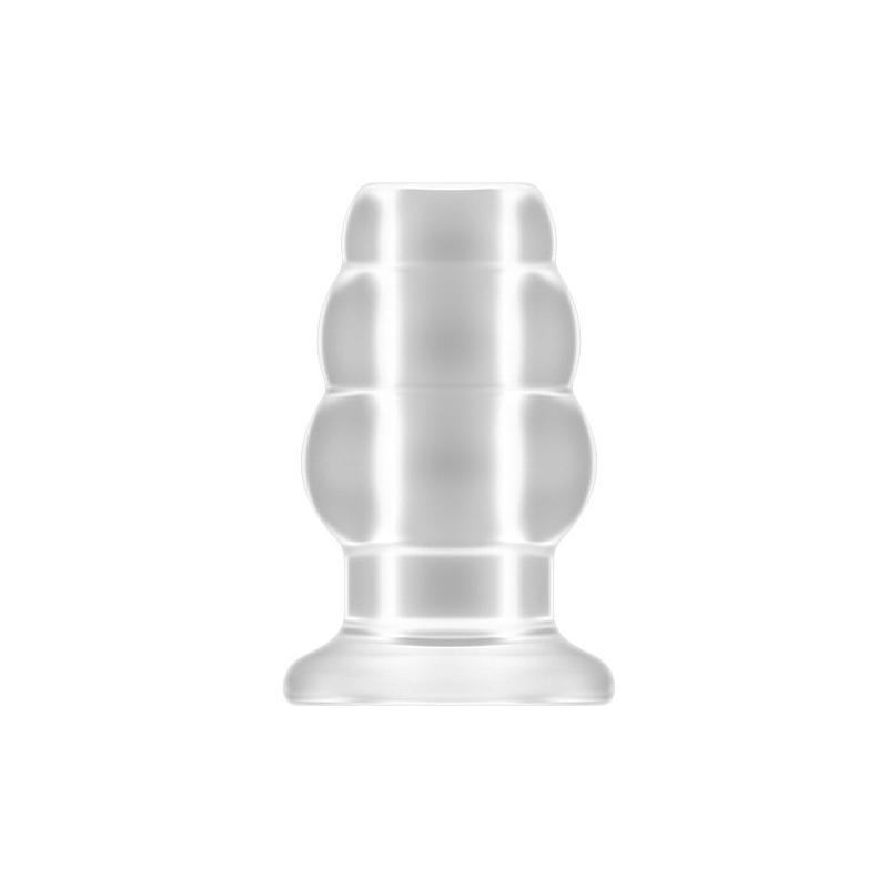No.51 - Large Hollow Tunnel Butt Plug - 5 Inch - Translucent