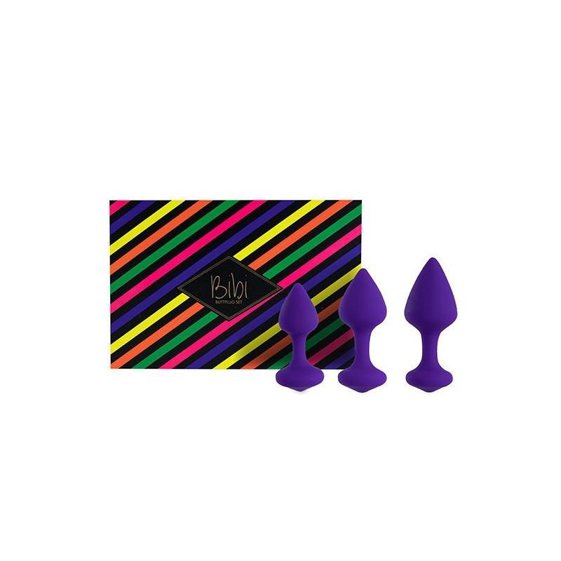 FeelzToys - Bibi Butt Plug Set 3 pcs Purple