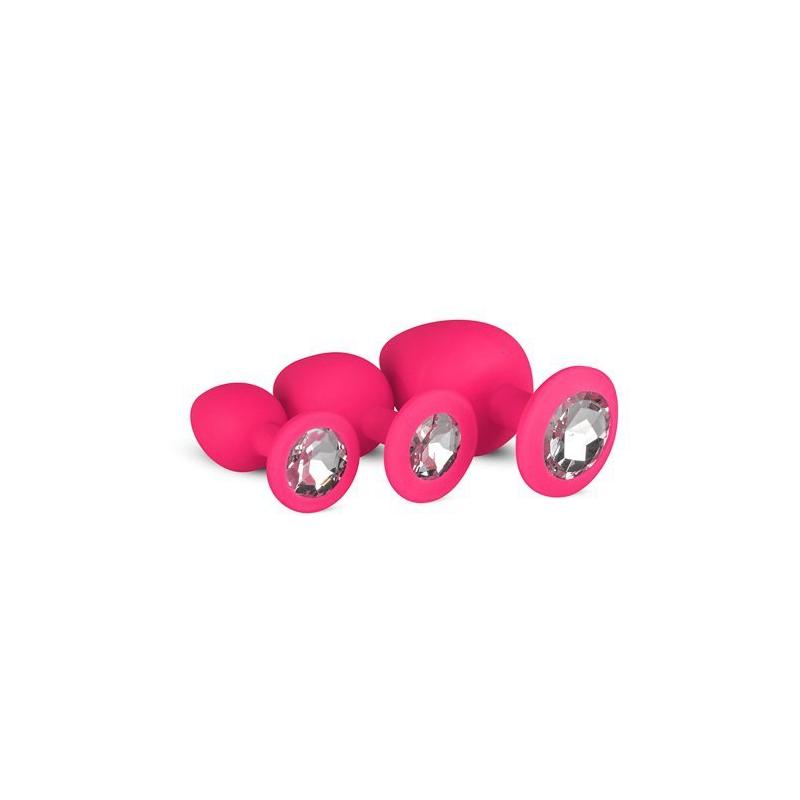 Plug-Diamond Plug Set-Pink