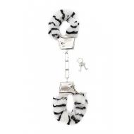 Furry Handcuffs - Zebra