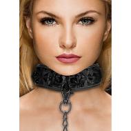 Luxury Collar with Leash - Black
