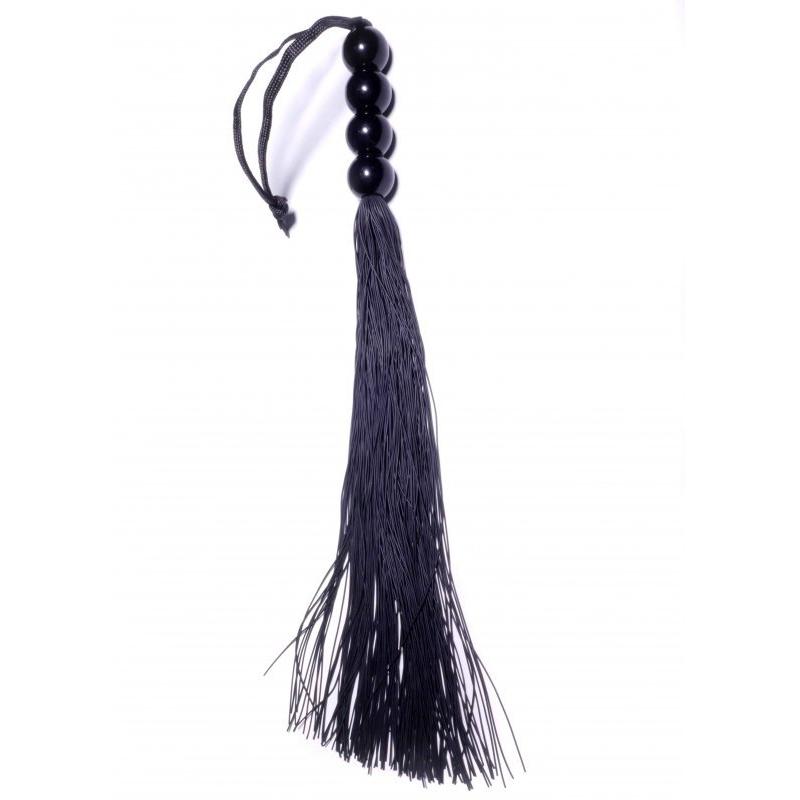 Silicone Whip Black 14&quot - Fetish Boss Series