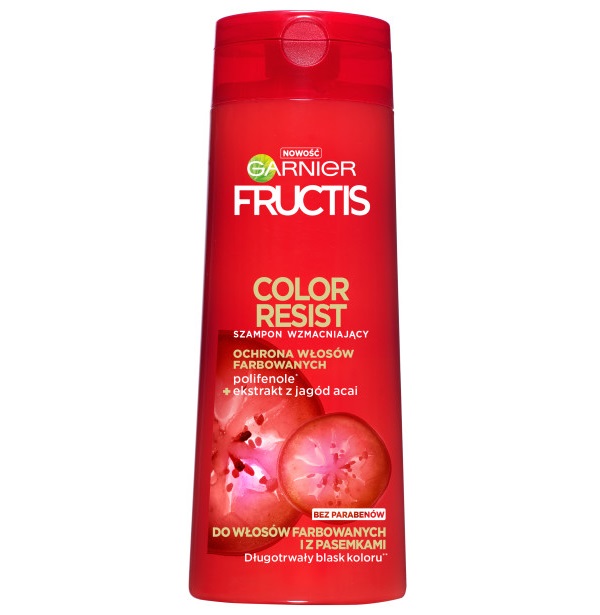 Garnier Fructis Color Resist szampon wzmacniający do włosów farbowanych 400 ml
