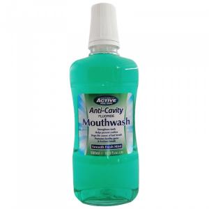 Fluoride Mouthwash płyn do płukania jamy ustnej z fluorem Fresh Mint 500ml