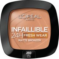 Infaillible 24H Fresh Wear Soft Matte Bronzer matujący bronzer do twarzy 250 Light 9g