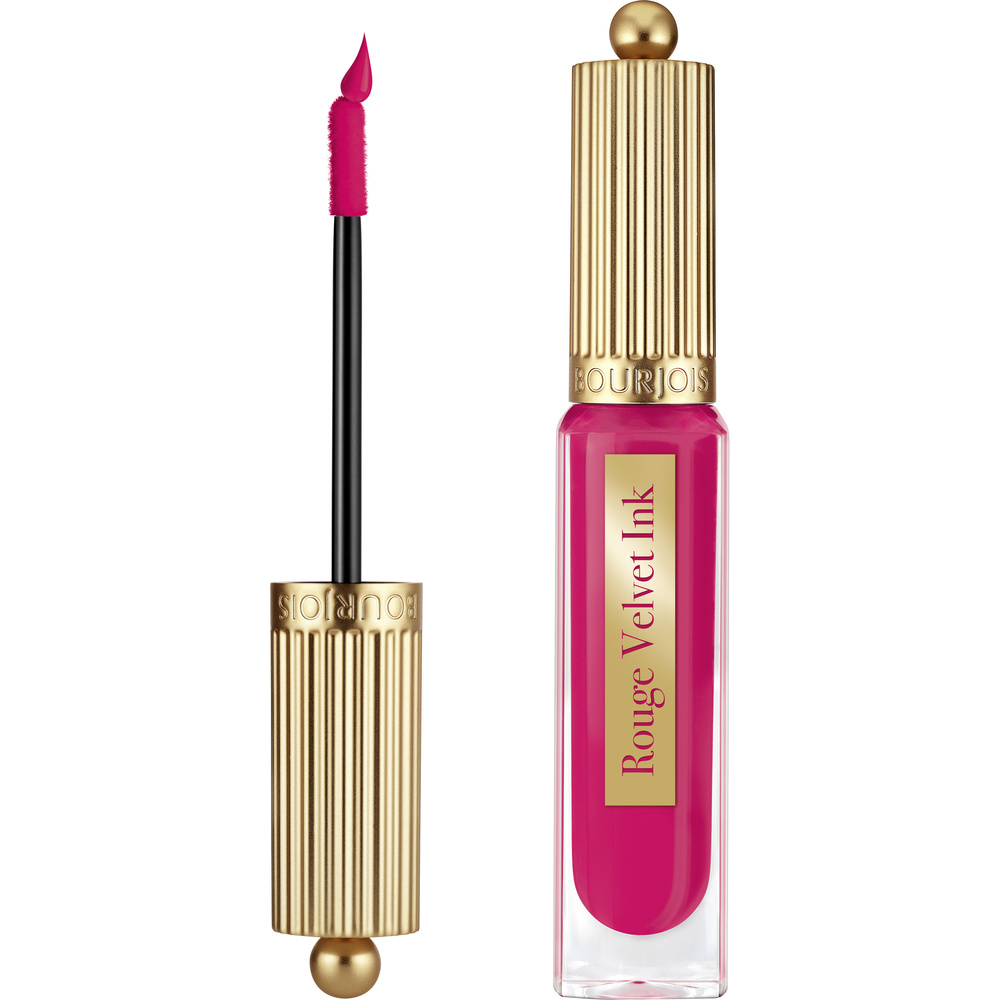 Bourjois Rouge Velvet Ink szminka w płynie z matowym wykończeniem odcień 07 Fushia Cha Cha 3.5 ml