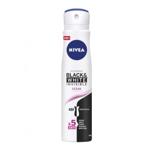 Black&White Invisible Clear antyperspirant spray 250ml