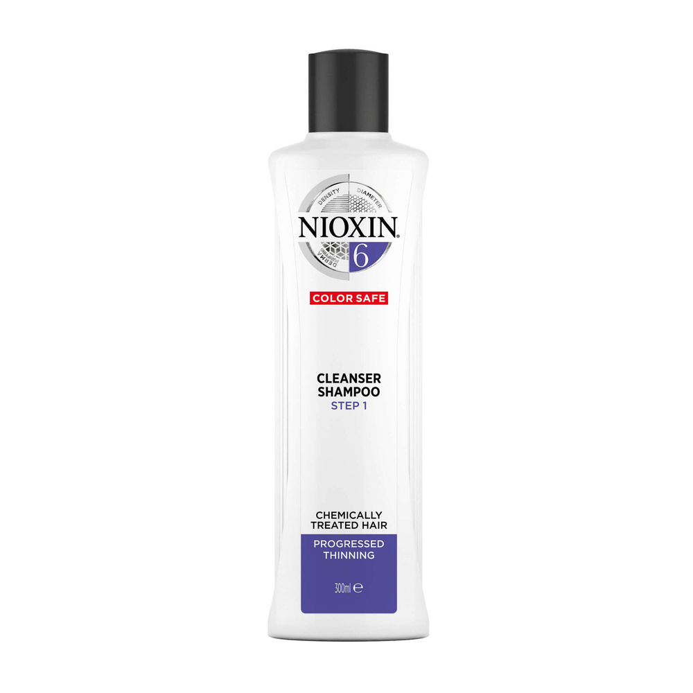 System 6 Cleanser Shampoo oczyszczający szampon do włosów po zabiegach chemicznych znacznie przerzedzonych 300ml