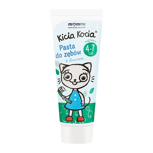 Kicia Kocia pasta do zębów z fluorem 4-7 lat Mięta 50ml