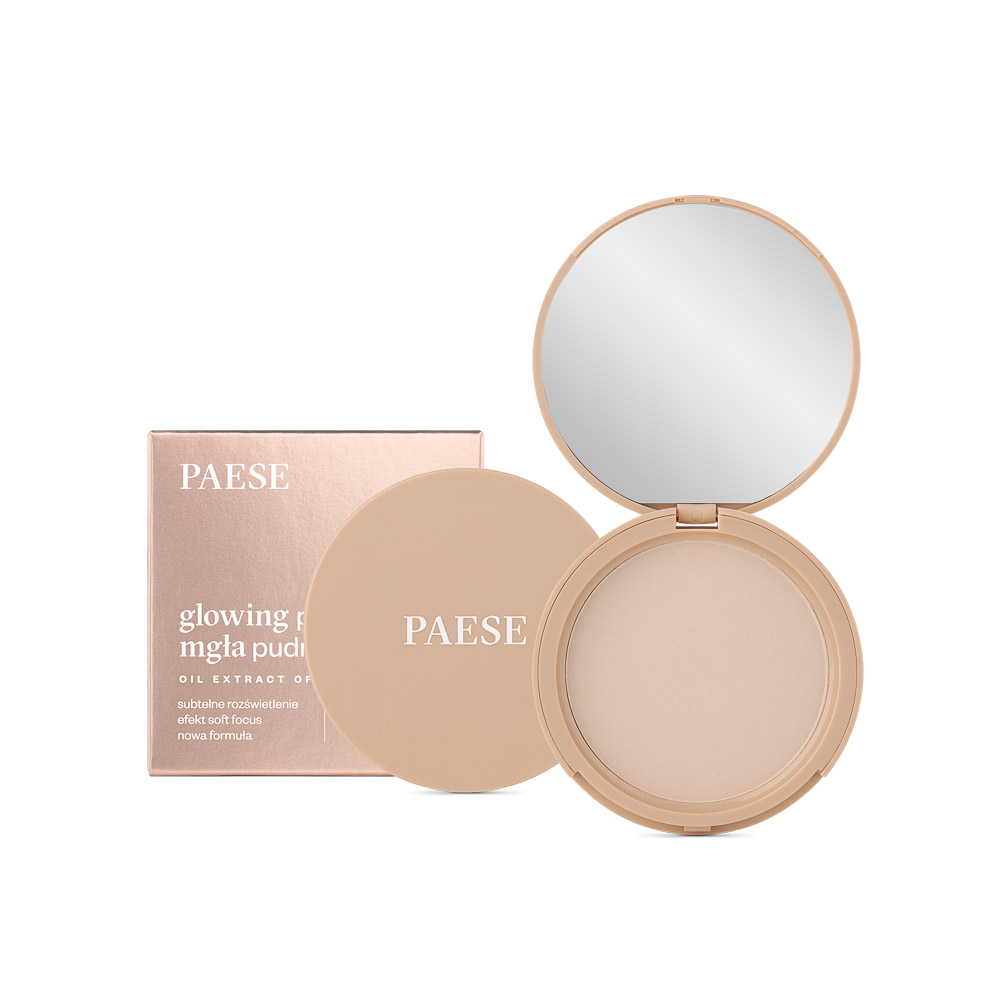 Paese Cosmetics Glowing Powder Kompaktowy puder 10 g Nr. 11 - Light Beige