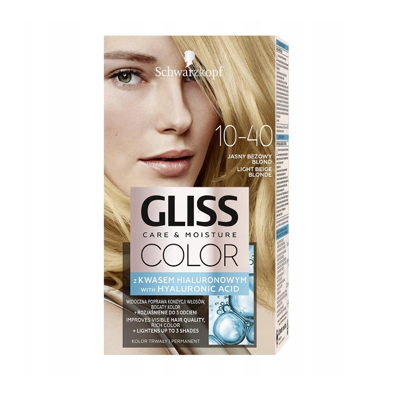 Gliss Color krem koloryzujący do włosów 10-40 Jasny Beżowy Blond