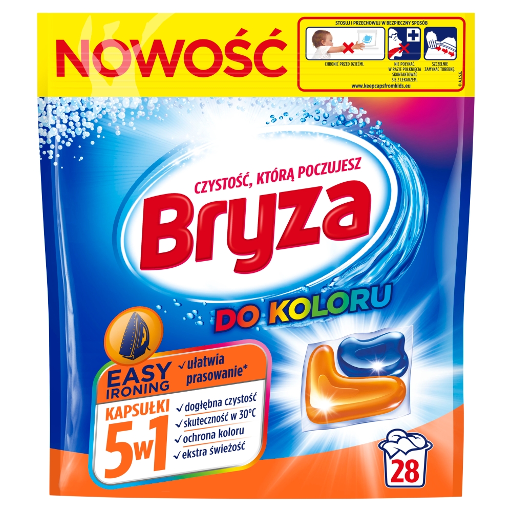 Easy Ironing 5w1 kapsułki do prania koloru 28szt