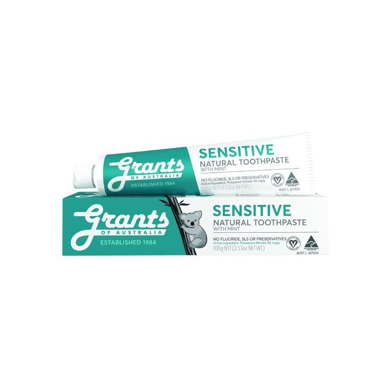 Sensitive Natural Toothpaste naturalna kojąca pasta do zębów wrażliwych bez fluoru 100g