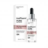 Pure Elements 10% Niacinamide + 1% Zinc Brightening Serum serum do twarzy z 10% niacynamidem i 1% cynkiem 30ml