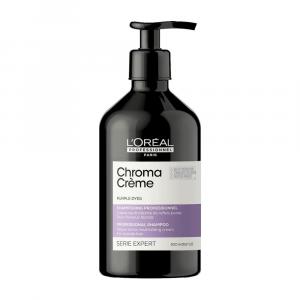 Serie Expert Chroma Creme Purple Shampoo kremowy szampon do neutralizacji żółtych tonów na włosach blond 500ml