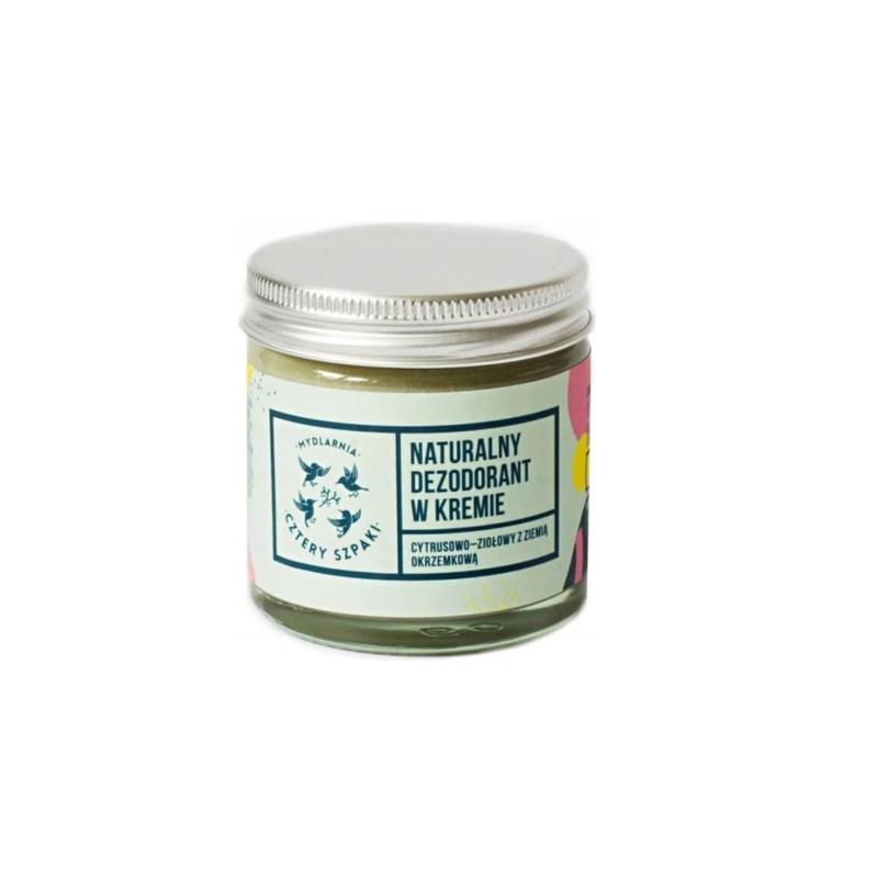 Naturalny dezodorant w kremie z ziemią okrzemkową Cytusowo-Ziołowy 60ml