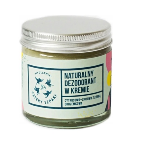 Naturalny dezodorant w kremie z ziemią okrzemkową Cytusowo-Ziołowy 60ml