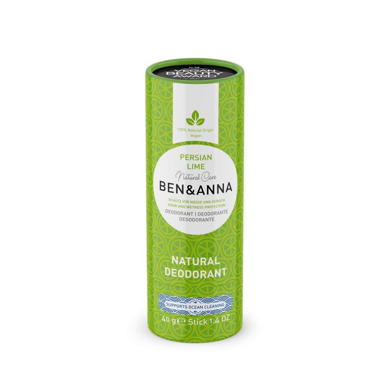 Natural Soda Deodorant naturalny dezodorant na bazie sody sztyft kartonowy Persian Lime 40g