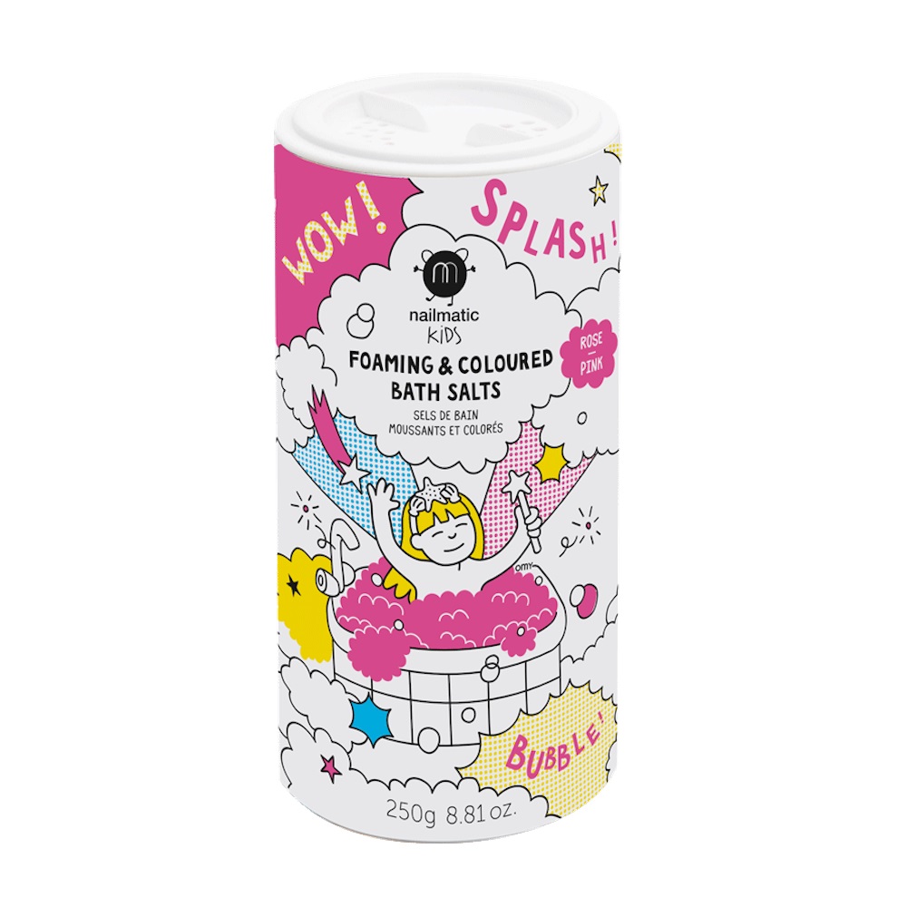 Kids Foaming & Coloured Bath Salts pieniąca się sól do kąpieli dla dzieci Pink 250g