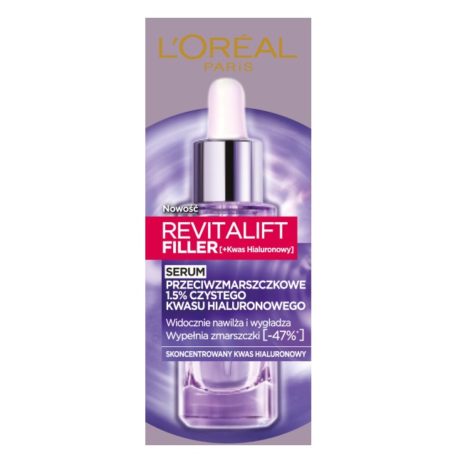 Revitalift Filler serum przeciwzmarszczkowe do twarzy z 1.5% czystego kwasu hialuronowego 30ml