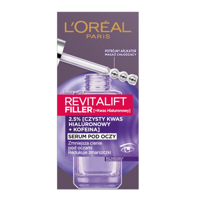 Revitalift Filler +Kwas Hialuronowy serum pod oczy redukujące zmarszczki 20ml