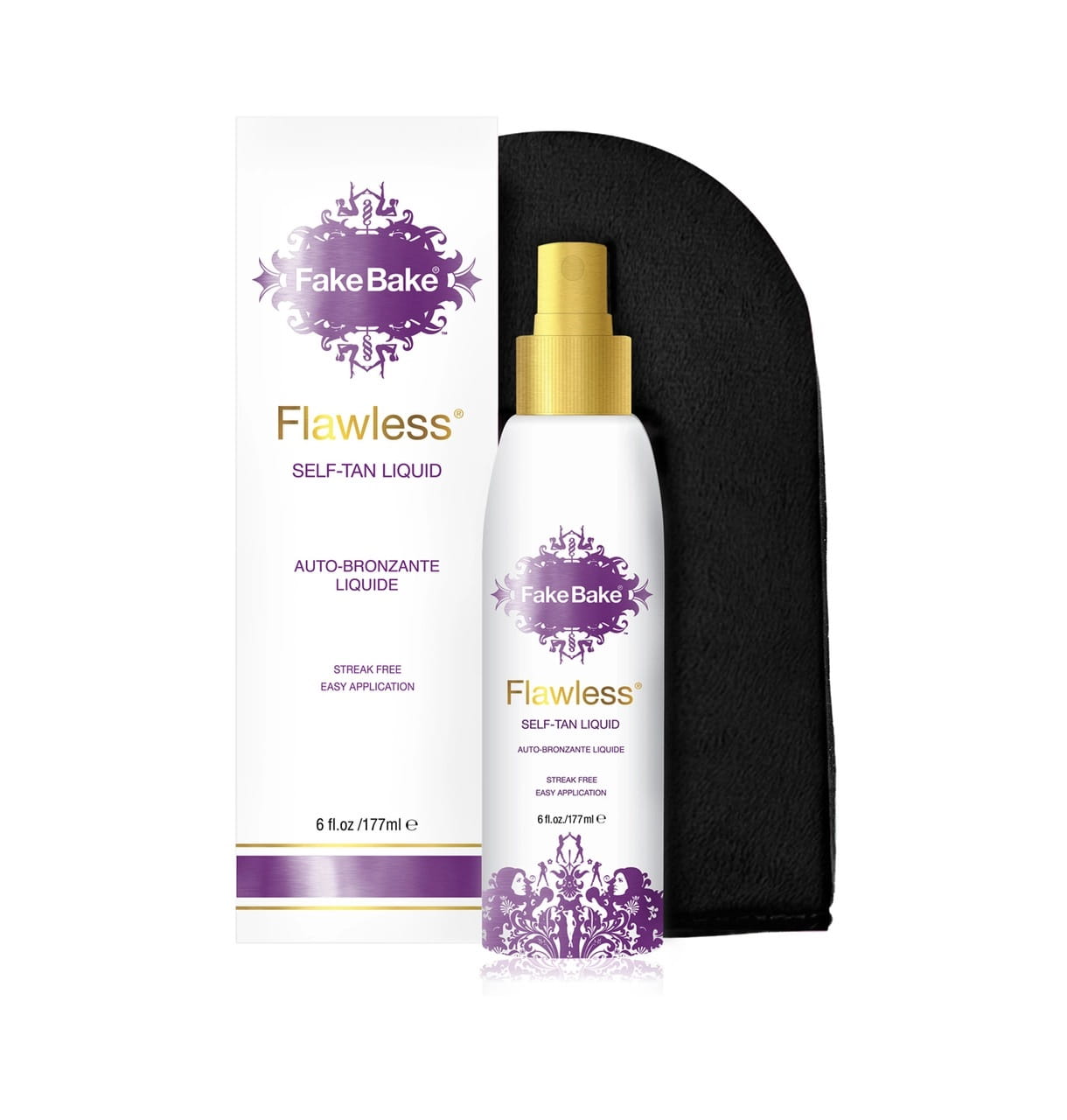 Flawless Self-Tan Liquid samoopalacz w płynie 177ml + rękawica