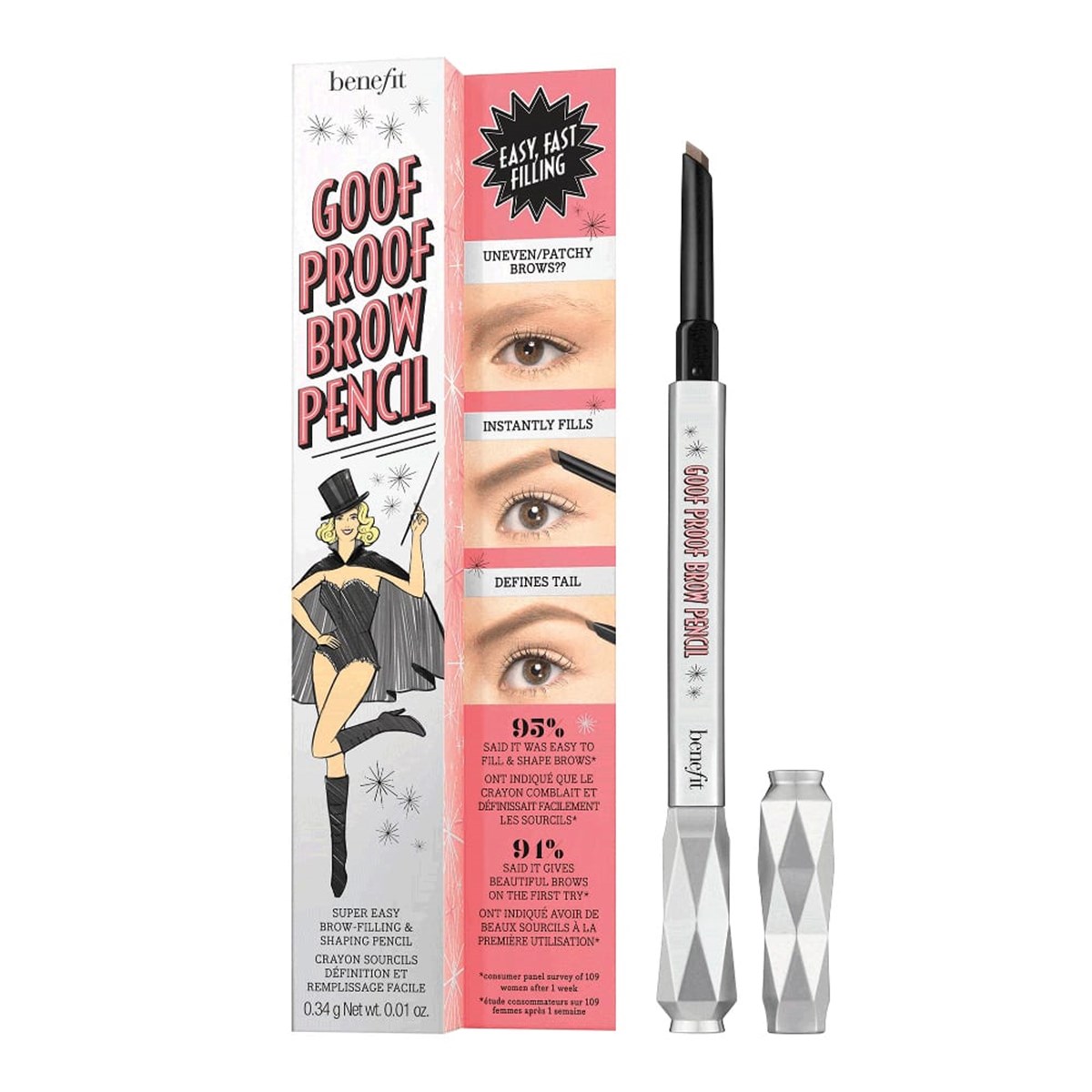 Goof Proof Brow Pencil kredka do brwi 4.5 Neutral Deep Brown 0.34g