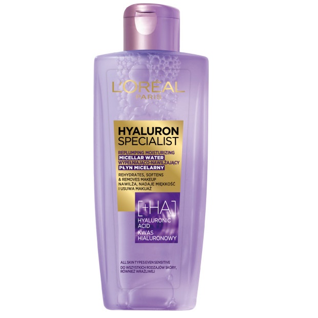 L’Oréal Paris Hyaluron Specialist nawilżająca woda micelarna z kwasem hialuronowym 200 ml