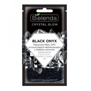 Crystal Glow Black Onyx maseczka peel-off oczyszczająco-detoksykująca z efektem shimmer 8g