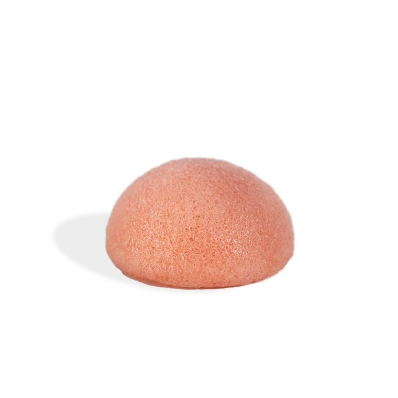 Konjac Sponge naturalna gąbka do mycia twarzy z różową glinką