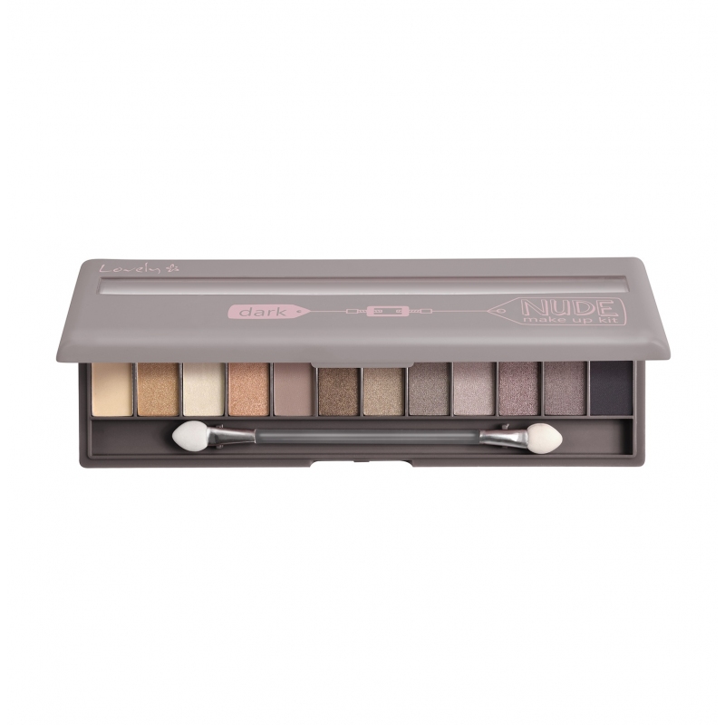 Lovely Nude Make Up Kit Dark paleta cieni do powiek 13 g