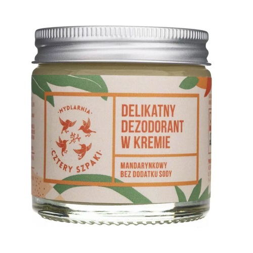 Delikatny dezodorant w kremie bez dodatku sody Mandarynkowy 60ml