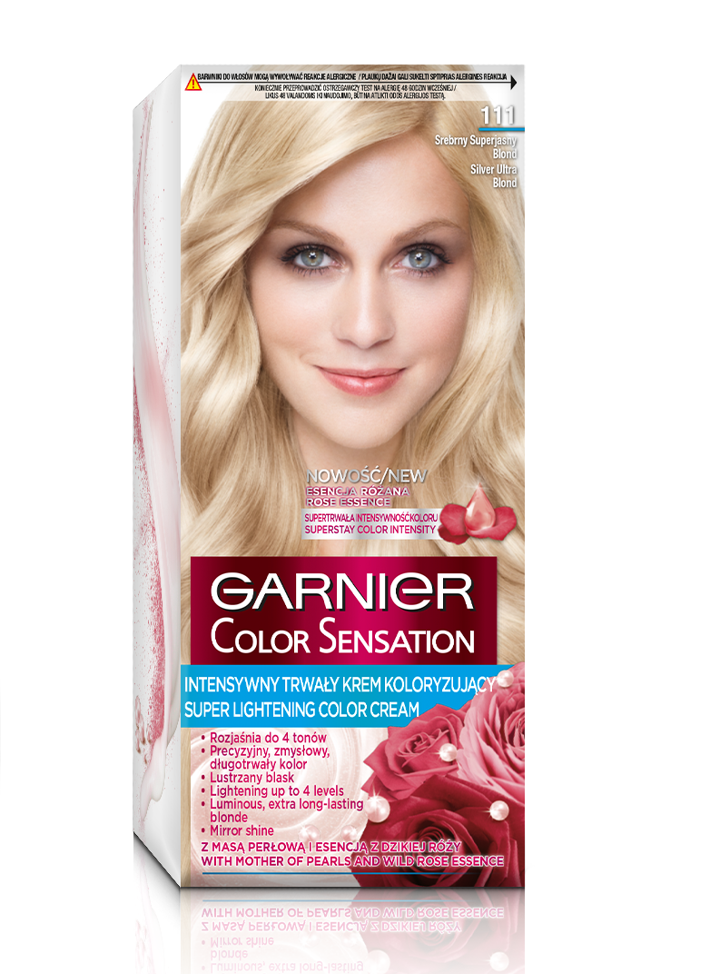 Garnier Color Sensation farba do włosów odcień 111 Srebrny superjasny blond 1 szt.