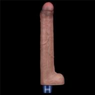 10.5&quot REAL SOFTEE Rechargeable Silicone Vibrating Dildo