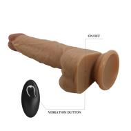 PRETTY LOVE - Jonathan 8,3&039&039 Light Brown, 3 vibration functions Thrusting Wireless remote control