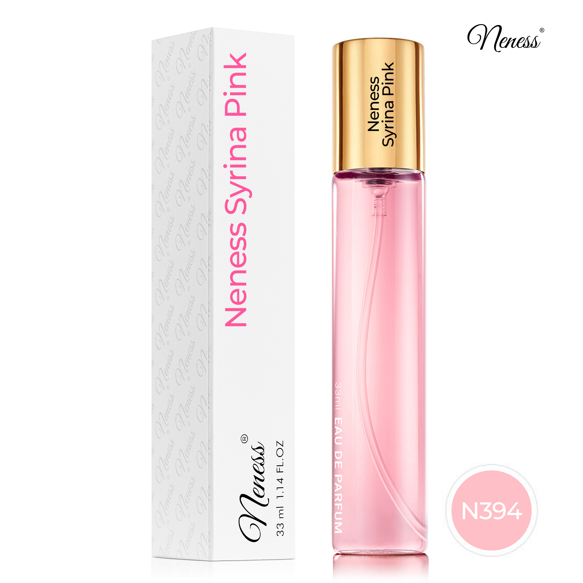 N394. Neness Syrina Pink - 33 ml - Perfumy damskie