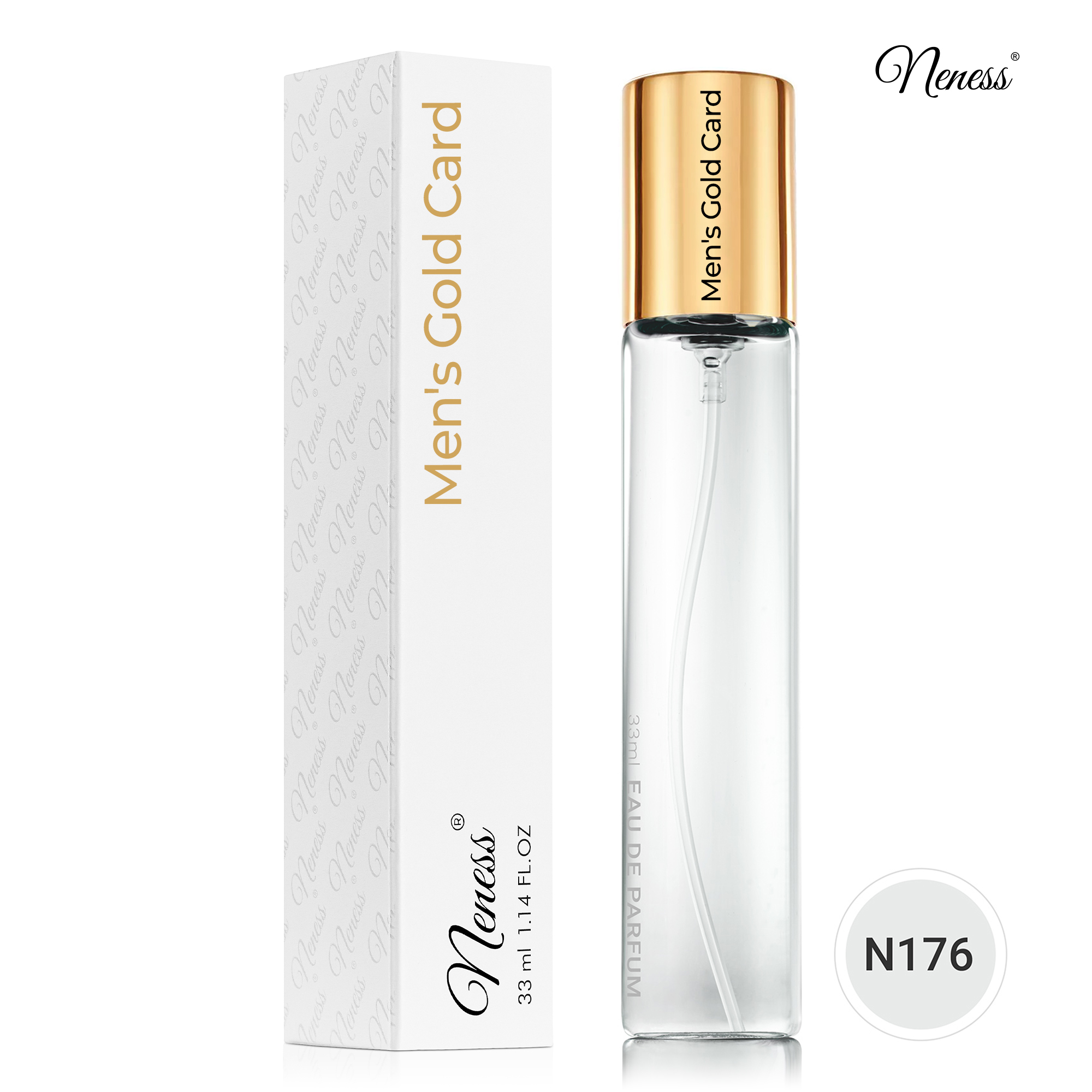 N176. Neness Men'S Gold Card - 33 ml - zapach męski