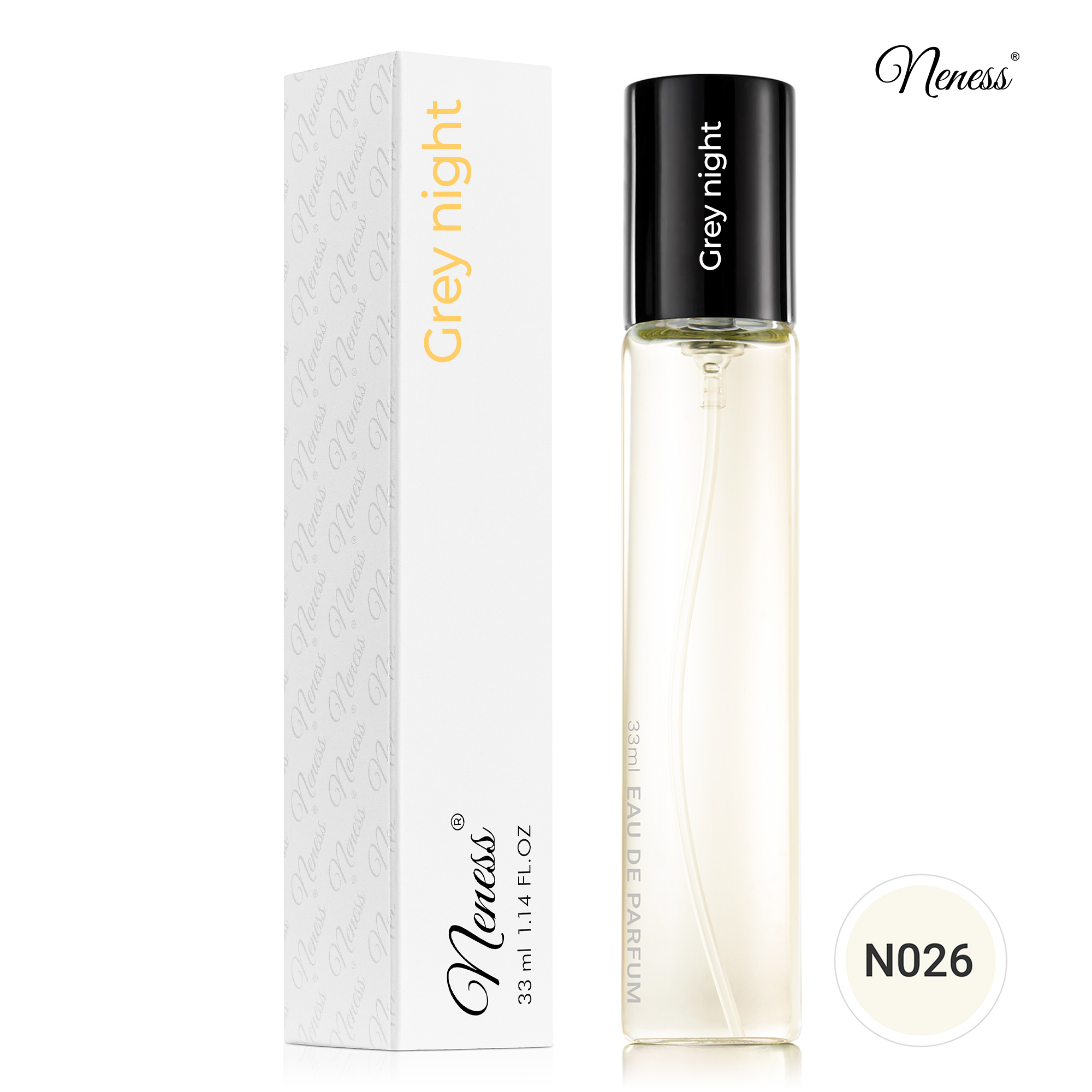 N026. Neness Grey Night - 33 ml - zapach męski