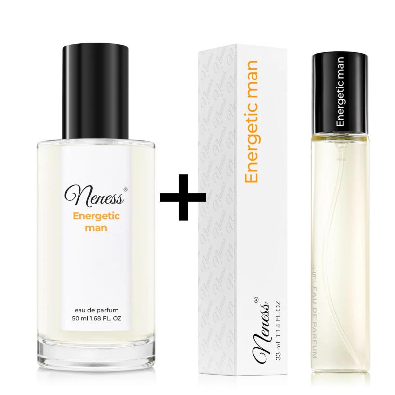 N062. Neness Energetic Man - Zestaw 1+1: 50 ml + 33 ml - męski
